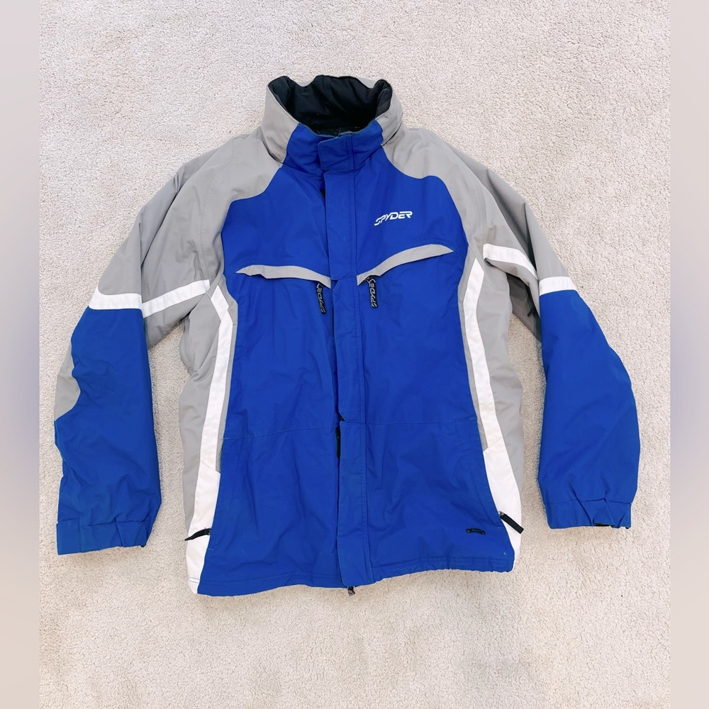 Authentic Spyder Mens Racing Thinsulate Ski Jacket Sz XL Zip Hood